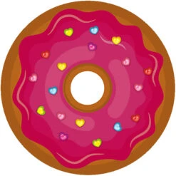 Kinderteppich Ultrasoft Donut, Pink, 75 X 75 Cm