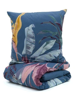 Perkal-Bettwäsche-Set In Dunkelblau