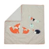 Decke "FUCHS & Co." In Grau - (L) 70 X (B) 70cm -Heimtextilien Geschäft baby lal r decke fuchs and co in grau l 70 x b 70cm