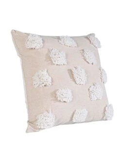 Kissen In Beige/ Weiß - (L)45 X (B)45 Cm
