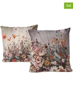 2er-Set: Kissen "Lundby" In Bunt - (L)45 X (B)45 Cm