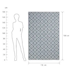 In- & Outdoor-Teppich Mosaik L 180 X B 118cm COLOUR CLASH In Salbei -Heimtextilien Geschäft butlers in and outdoor teppich mosaik l 180 x b 118cm colour clash in salbei 2