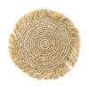Platzset Mit Fransen Ø41cm RAFFIA In Natur -Heimtextilien Geschäft butlers platzset mit fransen o41cm raffia in natur