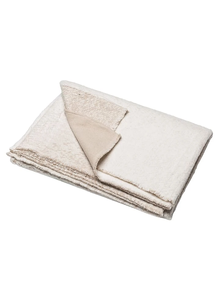 Plaid "Verlauf Grob" In Creme 4 Plaid "Verlauf Grob" In Creme – Bild 2