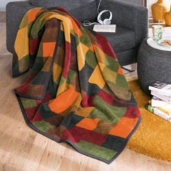 Wohndecke 2er-Pack In Grün -Heimtextilien Geschäft erwin muller wohndecke 2er pack in grun 2