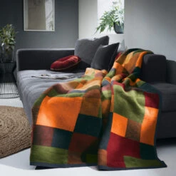 Wohndecke 2er-Pack In Grün -Heimtextilien Geschäft erwin muller wohndecke 2er pack in grun 3