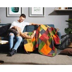 Wohndecke 2er-Pack In Grün -Heimtextilien Geschäft erwin muller wohndecke 2er pack in grun 6