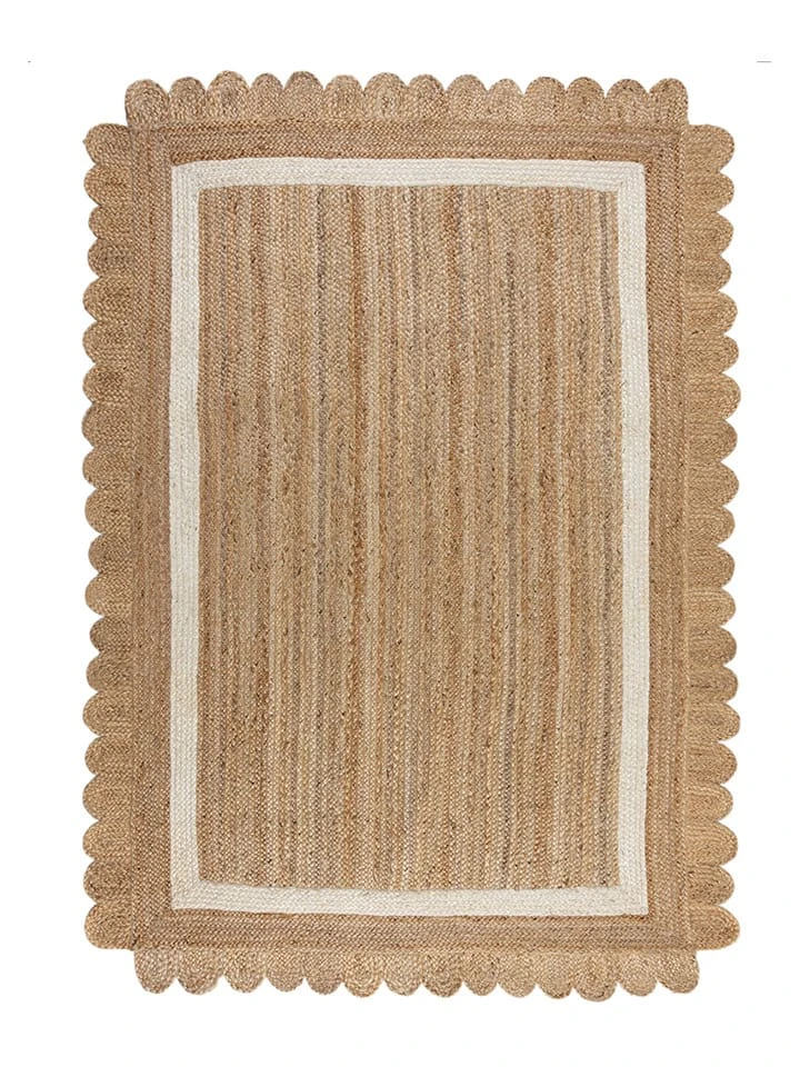 Jute-Teppich In Beige/ Creme
