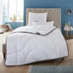 4-Jahreszeiten Perkal Steppdecke MARSEILLE In Farbe Weiß -Heimtextilien Geschäft gmd living 4 jahreszeiten perkal steppdecke marseille in farbe weiss 5