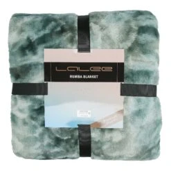 Batik Wohndecke RUMBA In Der Farbe Green (grün) -Heimtextilien Geschäft gmd living batik wohndecke rumba in der farbe green grun 2