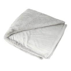 Wohndecke HEAVEN In Felloptik In Hellgrau