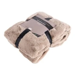 Wohndecke HEAVEN In Felloptik In Taupe -Heimtextilien Geschäft gmd living wohndecke heaven in felloptik in taupe 4