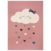 Kinderteppich Kurzflor Lovely Sky Wolke Rosa -Heimtextilien Geschäft hanse home kinderteppich kurzflor lovely sky wolke rosa