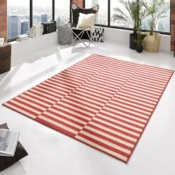 Kurzflor Teppich Panel Koralle Creme -Heimtextilien Geschäft hanse home kurzflor teppich panel koralle creme 2