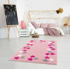 Kinderteppich SPRING Rosa/silbergrau 11 Kinderteppich SPRING Rosa/silbergrau -Heimtextilien Geschäft happy rugs kinderteppich spring rosa silbergrau 4