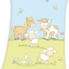 Herding Babydecke Fynn, Farmtiere, 75 X 100 Cm -Heimtextilien Geschäft herding babydecke fynn farmtiere 75 x 100 cm