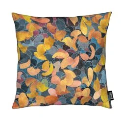 Kissen "A Shiny Path 1" In Gelb & Orange