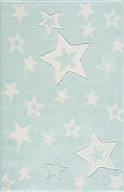Kinderteppich STARLIGHT In Mint/weiß
