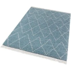 Hochflor Teppich Fransen Jade Blau -Heimtextilien Geschäft mint rugs hochflor teppich fransen jade blau 1