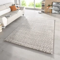 Hochflor Teppich Impress Grau Taupe Creme -Heimtextilien Geschäft mint rugs hochflor teppich impress grau taupe creme 2