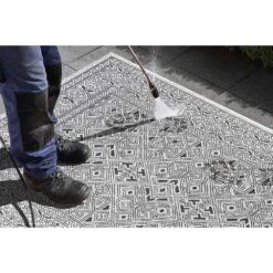 In- & Outdoor Teppich Cuadrado Schwarz Creme -Heimtextilien Geschäft northrugs in and outdoor teppich cuadrado schwarz creme 7