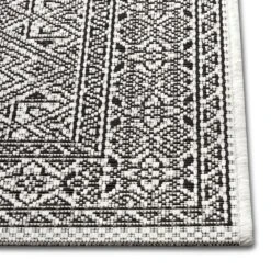 In- & Outdoor Teppich Cuadrado Schwarz Creme -Heimtextilien Geschäft northrugs in and outdoor teppich cuadrado schwarz creme 8