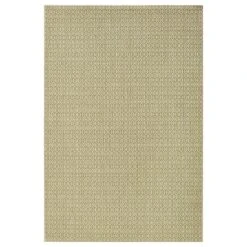 In- & Outdoorteppich Coin Grün/creme