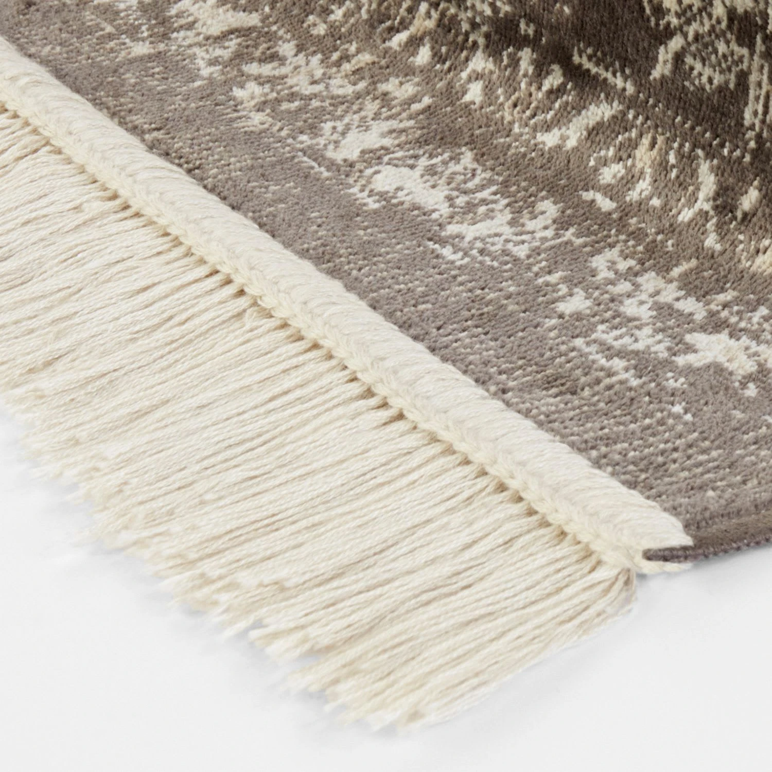 Orientalischer Samt-Teppich Fransen Oriental Vintage Medallion Schwarz 6 Orientalischer Samt-Teppich Fransen Oriental Vintage Medallion Schwarz – Bild 4