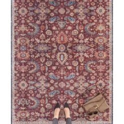 Heimtextilien Geschäft -Heimtextilien Geschäft nouristan vintage teppich vivana bordeaux rot 1
