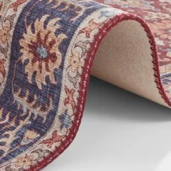 Vintage Teppich Vivana Bordeaux Rot -Heimtextilien Geschäft nouristan vintage teppich vivana bordeaux rot 4