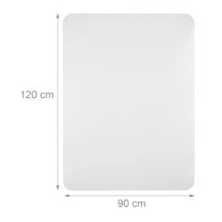 Bürostuhlunterlage In Weiß - (L)120 X (B)90 Cm -Heimtextilien Geschäft relaxdays burostuhlunterlage in weiss l 120 x b 90 cm 3