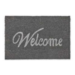 Fußmatte "Welcome" In Grau/ Weiß - (B)60 X (T)40 Cm -Heimtextilien Geschäft relaxdays fussmatte welcome in grau weiss b 60 x t 40 cm 7
