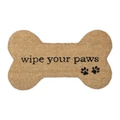 Fußmatte "Wipe Your Paws" In Natur/ Schwarz - (B)70 X (T)40 Cm -Heimtextilien Geschäft relaxdays fussmatte wipe your paws in natur schwarz b 70 x t 40 cm 7