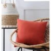 Kissen "Duo" In Rostrot - (L)40 X (B)40 Cm 1 Kissen "Duo" In Rostrot - (L)40 X (B)40 Cm -Heimtextilien Geschäft stof france kissen duo in rostrot l 40 x b 40 cm