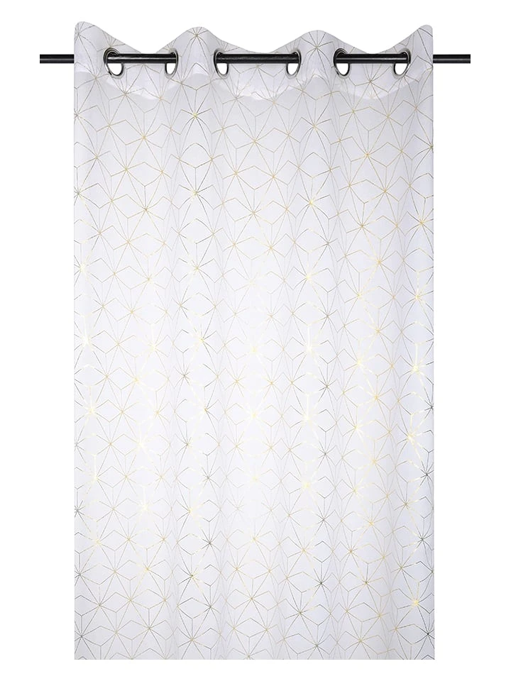 Ösengardine "Hoffmann" In Weiß - (L)260 X (B)140 Cm