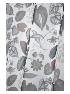 Ösenvorhang "Bolivie" In Weiß/ Grau - (L)260 X (B)140 Cm -Heimtextilien Geschäft stof france osenvorhang bolivie in weiss grau l 260 x b 140 cm 2