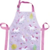 Kinderschürze "Einhorn" In Lila - (L)45 X (B)34 Cm -Heimtextilien Geschäft threadbear kinderschurze einhorn in lila l 45 x b 34 cm