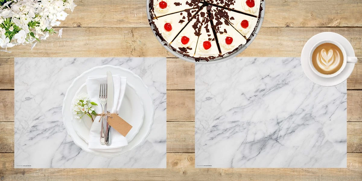 Tischset I Platzset Abwaschbar - Marmor - 4 Stück - 44 X 32 Cm 5 Tischset I Platzset Abwaschbar - Marmor - 4 Stück - 44 X 32 Cm – Bild 3