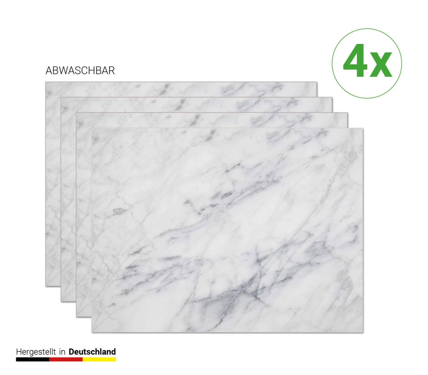 Tischset I Platzset Abwaschbar - Marmor - 4 Stück - 44 X 32 Cm 6 Tischset I Platzset Abwaschbar - Marmor - 4 Stück - 44 X 32 Cm – Bild 4