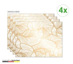 Tischsets I Platzsets "Goldene Blätter" (L)30 X (B)40 -Heimtextilien Geschäft tischsetmacher de tischsets i platzsets goldene blatter l 30 x b 40 2