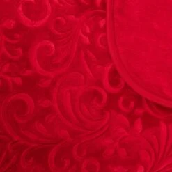 Deluxe Design Wohndecke Paisley In Rot -Heimtextilien Geschäft traumschloss deluxe design wohndecke paisley in rot 1
