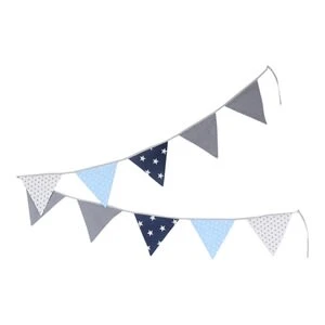 Wimpelkette 325 Cm (10 Wimpel) In Blau