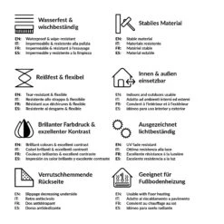 Vinyl-Teppich - Fliesenmuster Rauten Geometrie Schwarz In Schwarz -Heimtextilien Geschäft wallart vinyl teppich fliesenmuster rauten geometrie schwarz in schwarz 6