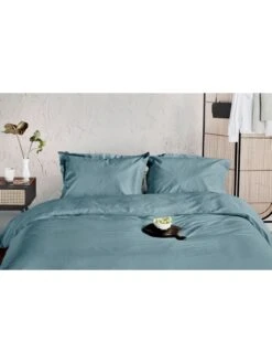 Bettwäsche-Set "Forever" In Blau -Heimtextilien Geschäft walra bettwasche set forever in blau 3