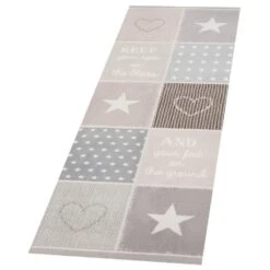 Kurzflor Küchenläufer Patchwork Pastel 45x140 Cm